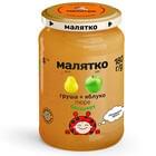 Купити Пюре фруктове Малятко Яблуко та груша з 4-х місяців 180 г Пюре фруктове Малятко Яблуко та груша з 4-х місяців 180 г