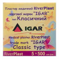 Пластир медичний IGAR RiverPlast Класичний на тканинній основі 5 см х 500 см 1 шт.