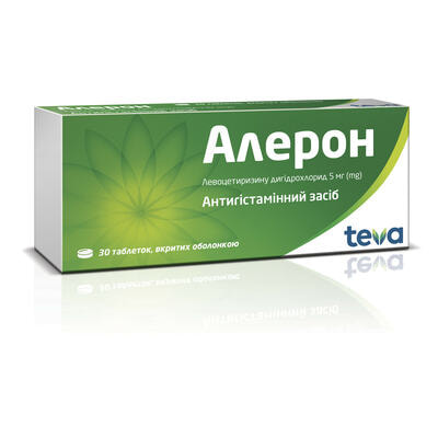 Алерон таблетки по 5 мг №30 (3 блистера х 10 таблеток)