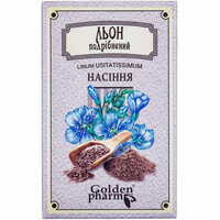 Льону насіння подрібнене Голден-Фарм по 100 г (коробка з внутр. пакетом)