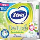Туалетная бумага Zewa Deluxe Ромашка 3-х слойная 4 рулона