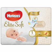 Подгузники Huggies Elite Soft размер 1, 2-5 кг, 26 шт.