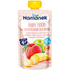 Пюре фруктовое Hamanek Яблоко, персик и банан 120 г