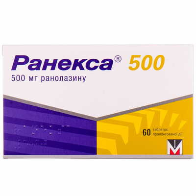 Ранекса таблетки по 500 мг №60 (3 блістери х 20 таблеток)