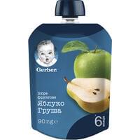 Пюре фруктовое Gerber Яблоко и груша с 6-ти месяцев 90 г