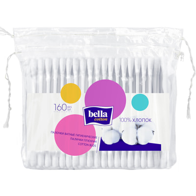 Ватні палички Bella Cotton гігієнічні 160 шт.