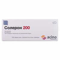 Солерон таблетки по 200 мг №60 (6 блистеров х 10 таблеток)