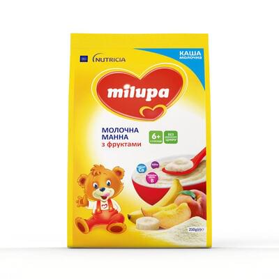 Каша молочная Milupa Манная с фруктами с 6-ти месяцев 210 г