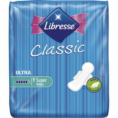 Прокладки гігієнічні Libresse Classic Ultra Super Soft 9 шт.