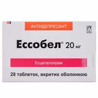 Ессобел таблетки по 20 мг №28 (2 блістери х 14 таблеток)