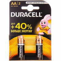 Батарейки Duracell Basic AA алкалиновые 1,5V LR6 2 шт.