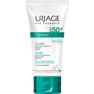 Флюид для лица и тела Uriage Hyseac солнцезащитный SPF 50+ 50 мл