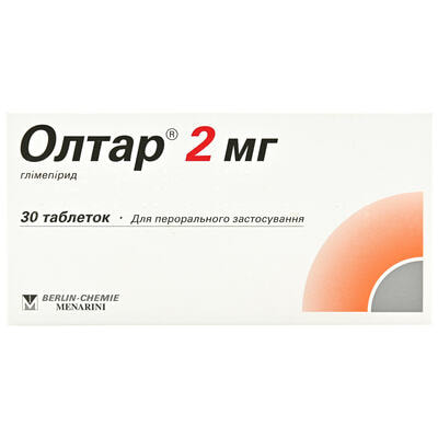 Олтар таблетки по 2 мг №30 (блістер)