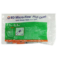 Шприц инсулиновый Micro-Fine Plus Demi U-100 с интегрированной иглой 30G 0,3 мл