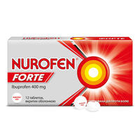 Нурофєн форте таблетки по 400 мг №12 (блістер)