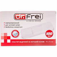 Пластир медичний Dr.Frei на нетканій основі 19 мм x 72 мм 100 шт.