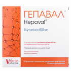 Гепавал порошок д/ин. по 600 мг №10 (флаконы + растворитель по 4 мл)