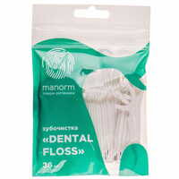Зубочистки з зубною ниткою Manorm освіжаючі 36 шт.