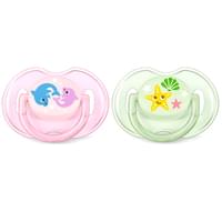 Купить Пустышка силиконовая Avent SCF 169/36 Classic ортодонтическая для девочек с рождения до 6 месяцев 2 шт. Пустышка силиконовая Avent SCF 169/36 Classic ортодонтическая для девочек с рождения до 6 месяцев 2 шт.
