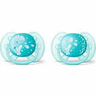 Пустышка силиконовая Avent SCF 226/22 Ultra soft ортодонтическая для мальчиков с 6 до 18 месяцев 2 шт.