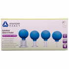 Банки вакуумные Альпина Пласт БВ-01-"АП"- 1, 2, 3, 4 полимерно-стеклянные набор диаметр 50 мм, 33 мм, 22 мм, 11 мм 4 шт.