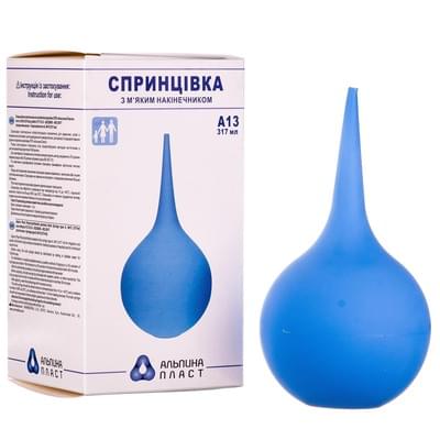 Спринцівка полівінілхлоридна Альпіна тип А-13 з м'яким наконечником 317 мл
