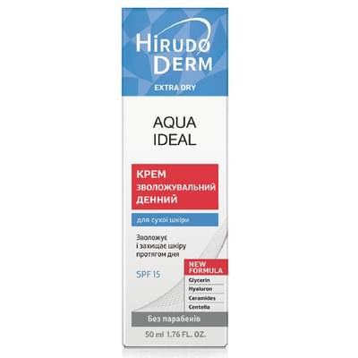 Крем для лица Hirudo Derm Extra Dry Aqua Ideal увлажняющий дневной 50 мл