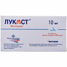 Купить Лукаст таблетки по 10 мг №30 (3 блистера х 10 таблеток) Лукаст таблетки по 10 мг №30 (3 блистера х 10 таблеток)