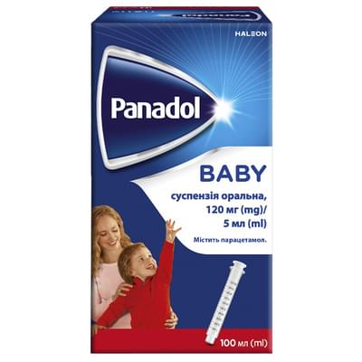 Панадол Беби суспензия орал. 120 мг / 5 мл по 100 мл (флакон)
