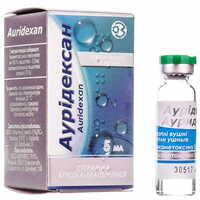 Аурідексан краплі вушн. 0,5 мг/мл по 5 мл (флакон)