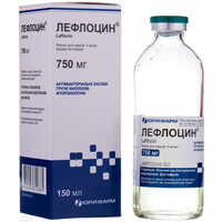 Лефлоцин раствор д/инф. 5 мг/мл по 150 мл (бутылка)