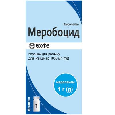 Меробоцид порошок д/ін. по 1000 мг (флакон)