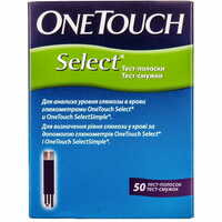 Тест-смужки для глюкометра One Touch Select 50 шт.