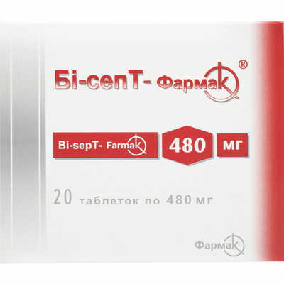 Би-сепТ-Фармак таблетки по 480 мг №20 (блистер)