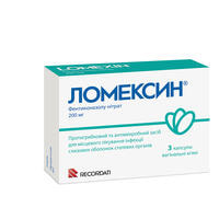 Ломексин капсули вагінал. по 200 мг №3 (блістер)