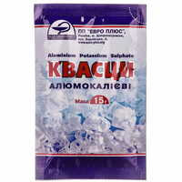 Квасци алюмокалієві порошок д/зовніш. заст. по 15 г (пакетик)