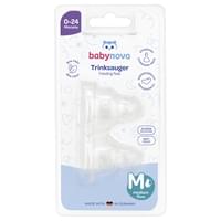 Соска силиконовая Baby-Nova ортодонтическая для молока размер 2, с 3 до 24 месяцев, 2 шт.