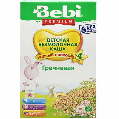 Каша безмолочна Kolinska Bebi Premium Гречана 200 г