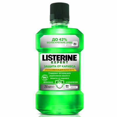 Ополаскиватель для полости рта Listerine Защита от кариеса 250 мл