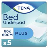 Пелюшки гігієнічні поглинаючі Tena Bed Plus 60 см х 60 см 5 шт.