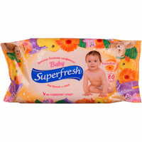 Серветки вологі дитячі Super Fresh 60 шт.