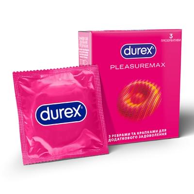 Презервативи Durex Pleasuremax 3 шт.