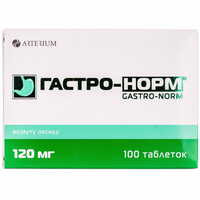 Гастро-Норм таблетки по 120 мг №100 (10 блистеров х 10 таблеток)