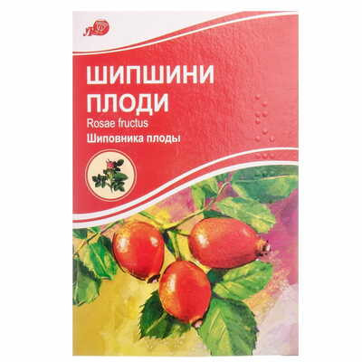Шиповника плоды Лубныфарм по 100 г (коробка с внутр. пакетом)