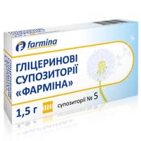 Купить Глицериновые суппозитории 'Фармина' по 1,5 г №5 (блистер) Глицериновые суппозитории 'Фармина' по 1,5 г №5 (блистер)