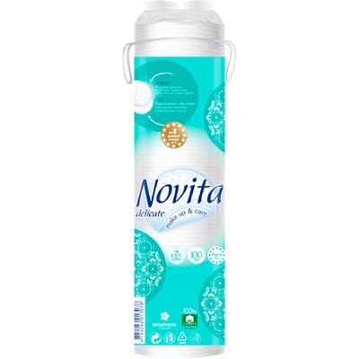 Ватные диски Novita Delicate косметические 100 шт.