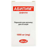 Абипим порошок д/ин. по 1000 мг (флакон)