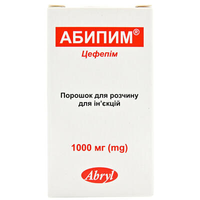 Абипим порошок д/ін. по 1000 мг (флакон)