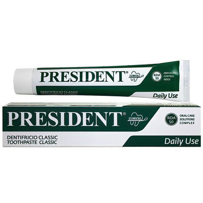 Зубна паста President Clinical Classic Daily Use щоденний догляд та захист 75 мл