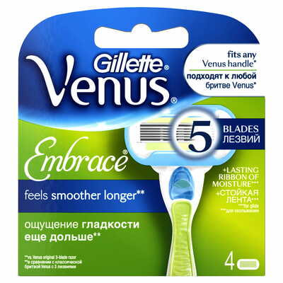 Картриджи сменные Gillette Venus Embrace 4 шт.